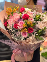 Hydrangea, Lily &amp; Rose • Exquisite Handcrafted Bouquet